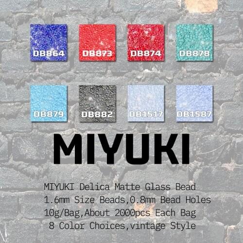 BLUESTAR 2021 MIYUKI Matte Plated Color Round Glass Seed Beads Accessories For Diy Glass Bead Work Jewelry Making Japan Import