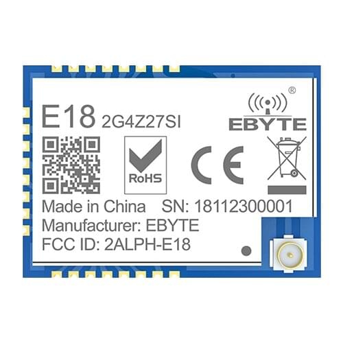 CC2530 Zigbee Wireless Module 27dBm PA CC2592 SMD IPEX Connector IO Port 500mW Long Range Transmitter Receiver E18-2G4Z27SI