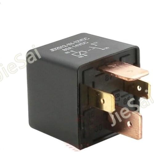 Black universal 4 pin DC80A 12V 24V 36V 48V electronic relay auto relay for Battery car