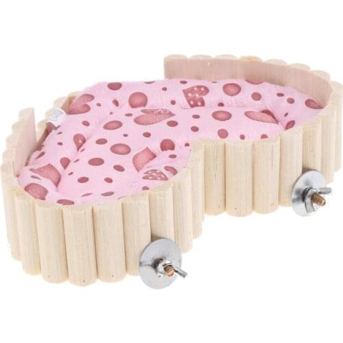 Wood & Cotton Hamster Pad Mat Guinea Pig Squirrel Bed Small Pet Cushion