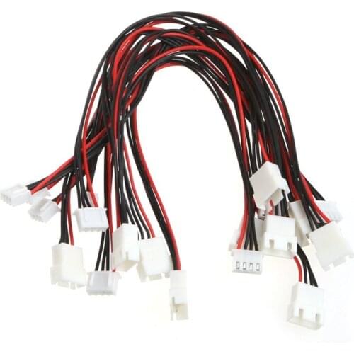 HBB 10Pcs JST-XH Plug 3S Lipo Balance Wire Extension Lead 22cm For RC Car Plane