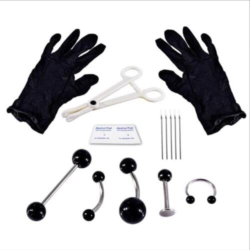 JINGLANG Hot-selling in Europe and America, a variety of combination piercing tool sets, piercing jewelry set combinations