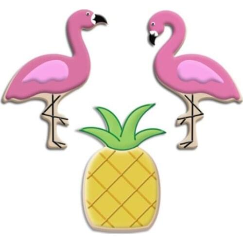 Creative Cookie Cutter Mold Flamingo Pineapple Shape Stainless Steel Biscuit Fondant Cake Moulds Cake Mold Baking kitchen Tools