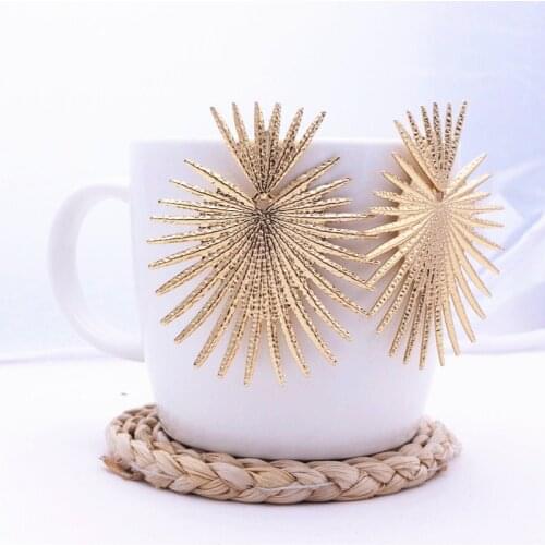 Hot New Geoemtric Irregular Drop Earrings for Women Personality Exaggerated Gold Silver Color Metal Party Oorbellen Earrings