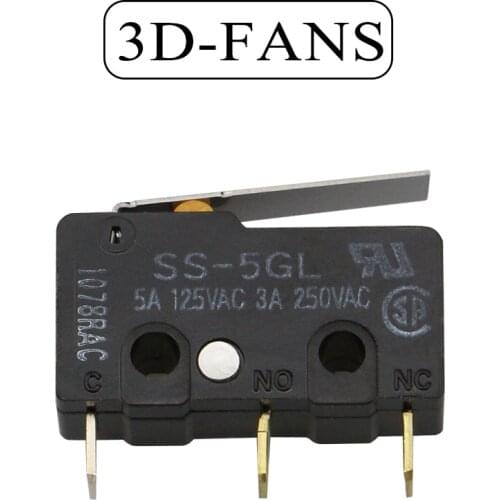 Free Shipping 5pcs/lot Ultimaker 3d Printer Limit Switch OMRON SS-5GL 5A 1.47N Omron OMRON micro switch micro switch SS-5GL