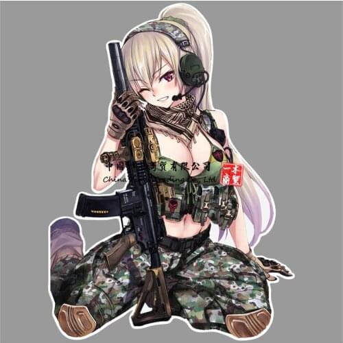 Girl Und Panzer Anime JDM Vinyl Decal Sticker Car Truck Laptop Manga Gun