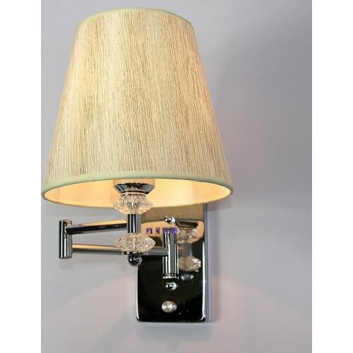 Single rocker arm wall lamp ofhead dimmer switch wall lamp guest room lamp bedside wall lamp