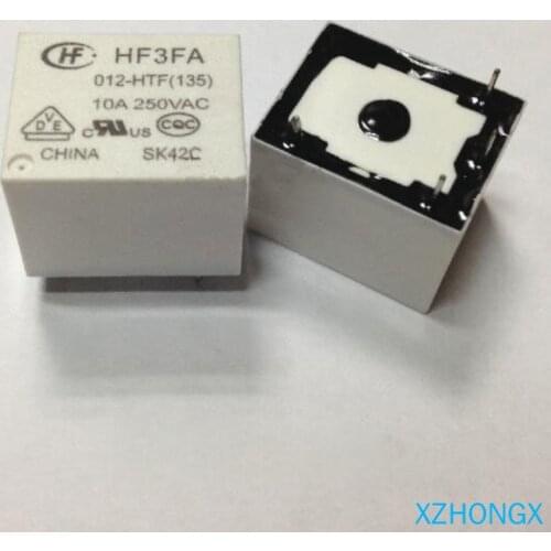 NEW relay HF3FA 012-HTF HF3FA-012-HTF HF3FA012HTF 12VDC DC12V 12V 10A 250VAC 4PIN