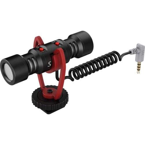 Sairen T mic Dual Microphone Head for Phones Cameras dslr universal mic For Recording Video Vlog Interview Microphone