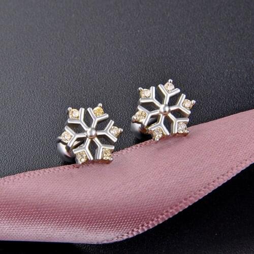 Snowflake Zircon Earrings,Thomas Style Fashion Autumn Jewerly For Women,2020Ts Gift In 925 Sterling Silver,Super Deals