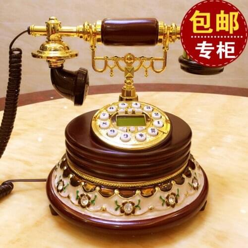 ANTIQUE VINTAGE EUROPEAN HOME LANDLINES TELEPHONE RUSTIC PHONE BACKLIT HOUSEHOLD DECORATION HOME