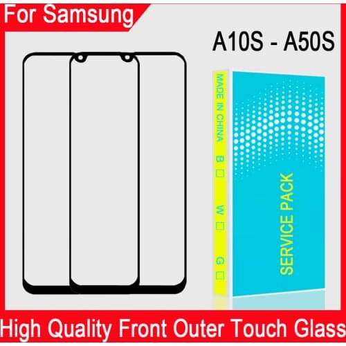 Touch Panel Glass For Samsung Galaxy A10S A20S A30S A40S A50S LCD Front Screen Outer Glass Lens Replacement Repair Parts