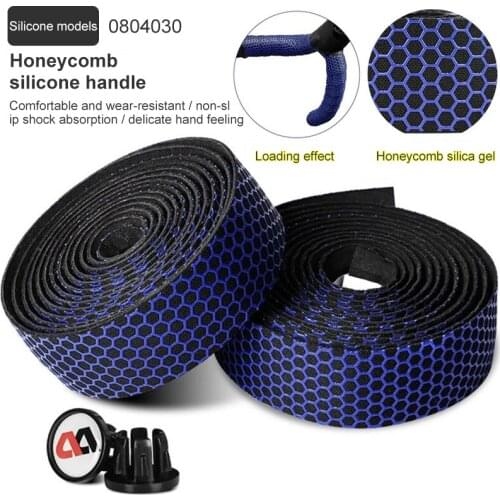 Bicycle Handlebar Tape Belt Silicon Road Bike Handle Tapes Anti-slip Cycling Handle Bar Tape Straps Fixed Gear Belt Accessories