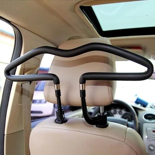 Car Auto Seat Headrest Back Clothes Coat Suit Hanger Vehicle Faux Leather Holder