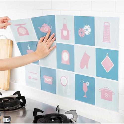 75x45cm Kitchen Waterproof Self Adhesive Cooking Stove Anti Oil Wall Sticker Hot