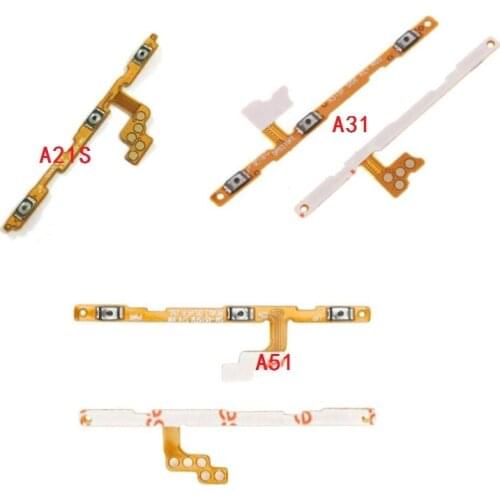 10PCS For Samsung A11 A115F A21S A217 A31 A315F A30S A307 A51 A71 Power ON OFF Volume Up Down Side Button Switch Key Flex Cable