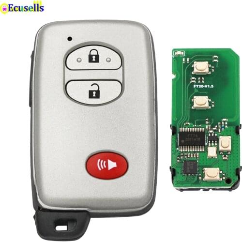 2+1 Buttons Smart Keyless Go Remote Key Fob 433MHz 4D Chip for Toyota Land Cruiser 2007-2016 FCC B77EA P1 98 Board A433 F433