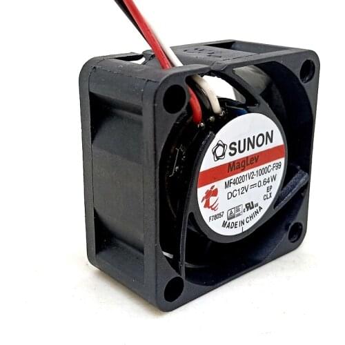 40mm 4cm Fan MF40201V2-1000C-F99,for Sunon DC 12V 0.64W 40x40x20MM 3Lines Mute Silent Quiet RD Alarm Computer Sever Cooling Fans