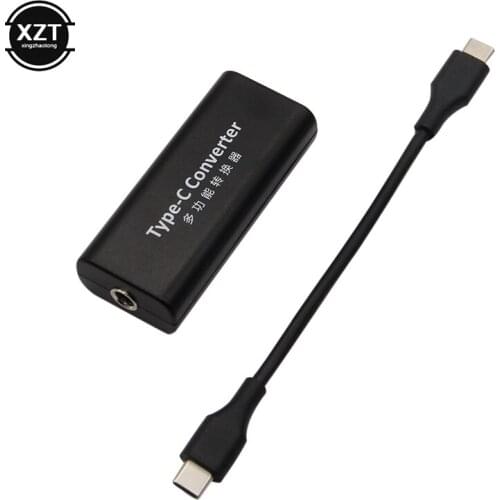 DC Power Adapter Connector Converter 5.5*2.1mm Female to USB Type C Jack Converter for Lenovo Dell Hp Asus Laptop Charger 45W