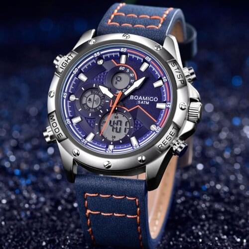 Fashion Mens Watches Digital Analog Quartz Automatic Watch For Men Chronograph waterproof Sport Wristwatches Reloj Hombre