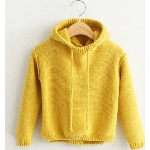 Baby pullover Warm Hooded Kids Boys Girls Sweater Pullover Winter Sweaters Clothes Child Toddler Boy Girl Jumper Knit Clothing