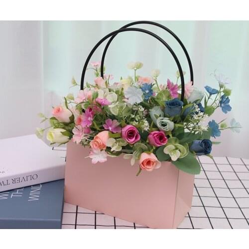 Artificial Rose Bouquet Decoration Victoria Bud Wedding Flower Arrangement Fake Flower Decoration