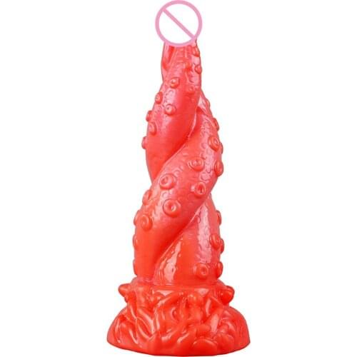 Anal Butt Plug Sex Toy for Women Men Fake Penis Animal Shape Lifelike Octopus Octopus Female Alien Simulation Penis Artwork