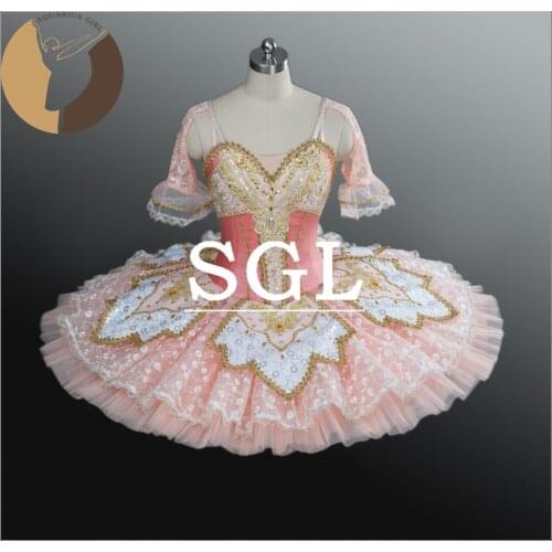 Adult Performance Classical Ballet Tutu for Dulcinea/Dew Drop Fairy Girls Pink Ballet Dance Costumes For Sale AT1159