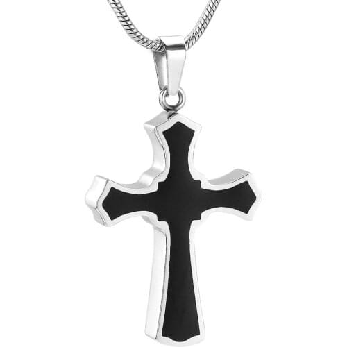 Cremation Jewelry Cross Urn Pendant Keepsake Memorial Necklace Cross Cremation Necklace for Women Men
