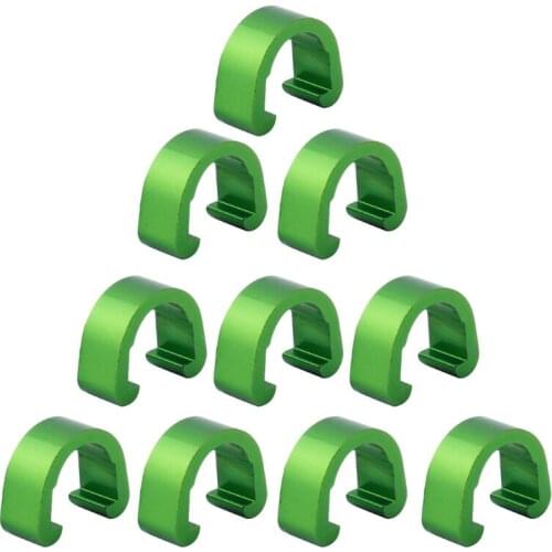 10pcs Metal C-clips Clamps U-clips Buckle Mountain Road Bmx Bike Bicycles Brake Cable Derailleur Shifter Cable Guides