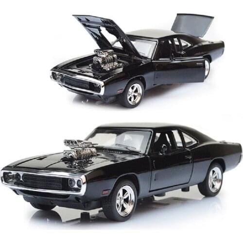 1 / 32 Childrens Die Casting Model Toy Car Scale Fast and Angry 7 Alloy Dodge Charger Toy Car Collection Boys New Year Gift
