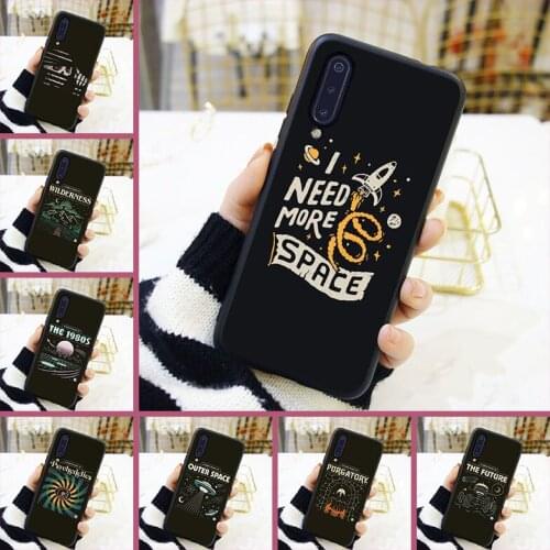 Soft Phone Case For Xiaomi Mi 8 9T PRO Case Silicone Black Space Star Skull Cool Men Back Cover For Xiaomi Mi 9 SE A3 Case