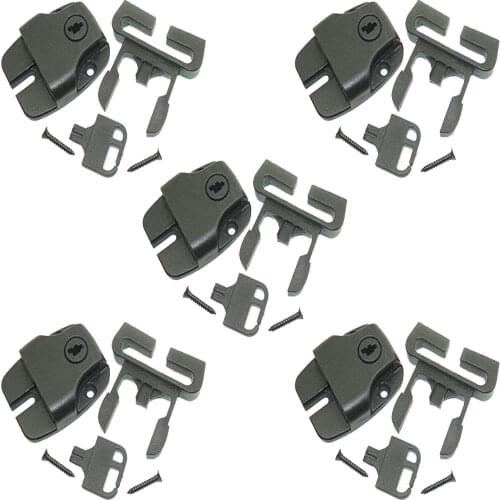 Buckle Latch Lock Key Kit for caravan Boat Covers Canvas Marine cover cap, 5 Set