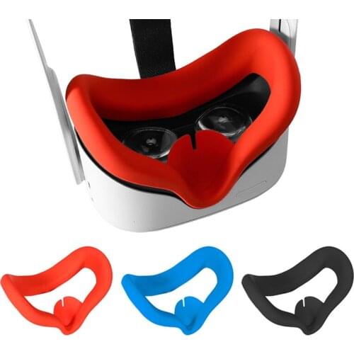 New Silicone Eye Mask Cover Pad For Oculus Quest 2 VR Headset Breathable Anti-sweat Light Blocking Eye Cover For Oculus Quest2