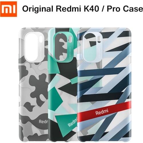 Original Xiaomi Redmi K40 Pro Case K40 Cover Camouflage PC / Liquid silicone protective shell Official Xiaomi MI Redmi K40 Pro