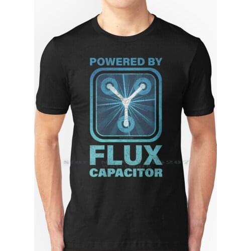 Powered By Flux Capacitor - Back To The Future T Shirt 100% Pure Cotton Back To The Future Backtothefuture Back To The Future