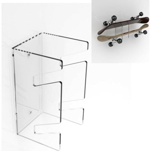 Collect Long Board Skateboard Wall Hanging Display Wall Hanging Installation Skateboard Deck Bracket Transparent Double Skate