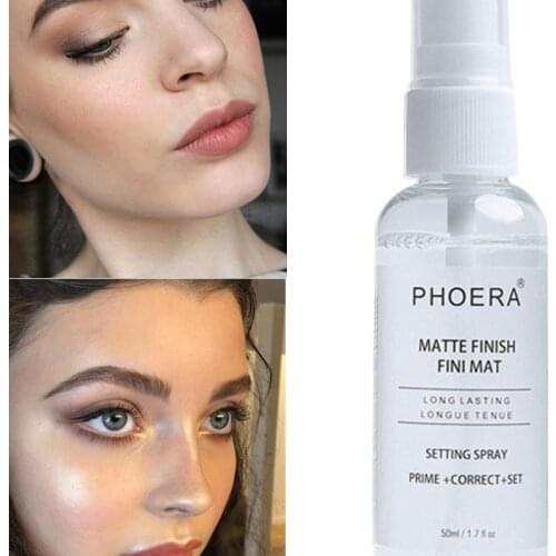 50ml Makeup Setting Spray Matte Bottle Setting Spray Oil-control Natural Long Lasting Make Up Fix Foundation Spray Makeup Woman