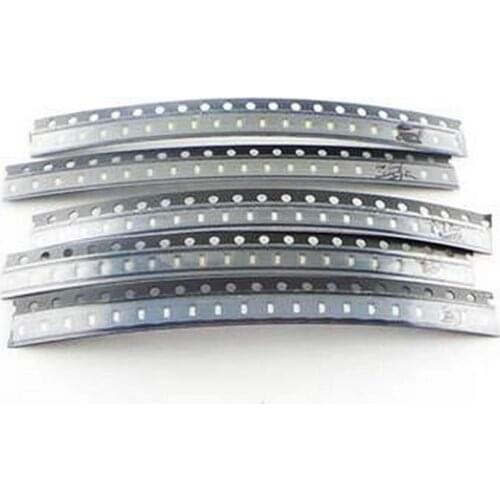 5 Color=500pcs New 0603 0805 1206 Red Green Blue White Yellow each 100pcs SMD LED kit