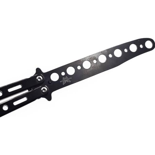 Butterfly Knife butterfly trainer balisong training tool folding knife self defense knife Black not sharpened