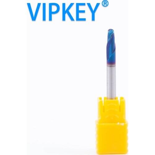 R2*4D*50L*2F hard carbide ball end milling HRC65 vertical milling key cutter drill bit locksmith supplies