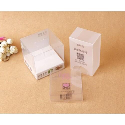 UV plastic food grade cookies packaging box container custom die cutting clear window plastic box retail plastic boxes --DH40192