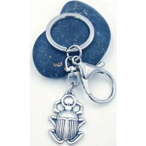 High Quality Egyptian Scarab ladybug With Charms Handbag Car Key Holder Keyring Keychain Party Wedding Birthday Gift