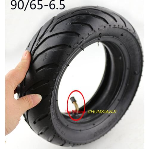 High Quality 90 / 65 - 6.5 Front Tire& 90/65-6.5 Inner Tube Tyre Bent Valve Fits 49cc Mini Dirt Bike E Scooter Mini Moto