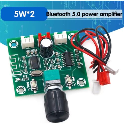 XH-A158 ultra clear Bluetooth 5.0 power amplifier board pam8403 small power DIY wireless speaker amplifier board 5W*2