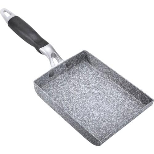 Japanese Aluminum Alloy Egg Frying Pan Egg Roll Omelette Grill Frying Pan Qualtiy Maifanite Stone Coating Non Stick Cookware