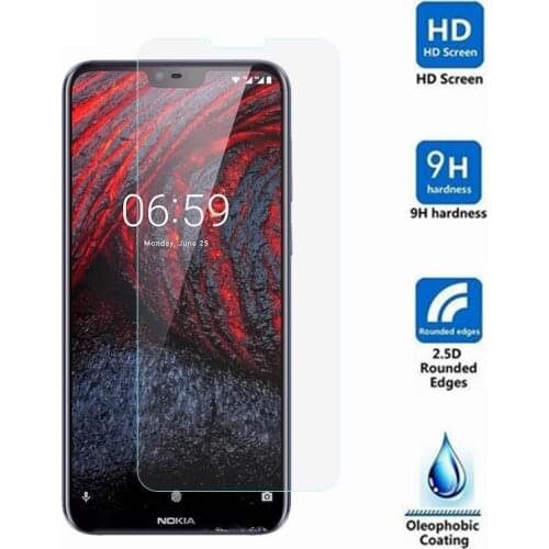 For Nokia X6 2018 Screen Protector For Nokia X6 2018 Tempered Glass For Protective Film For Nokia 6.1 Plus Film Glass