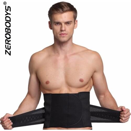 ZEROBODYS mens magic sticks elastic waist belt cincher slim belly corset breathable 376