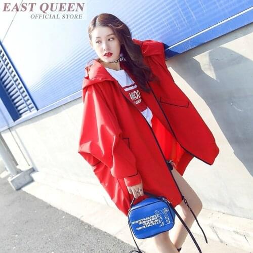 Women jacket for outerwear full sleeve o-neck solid bat sleeved basic jackets stand collar zipper fashion female jacket DD787 L