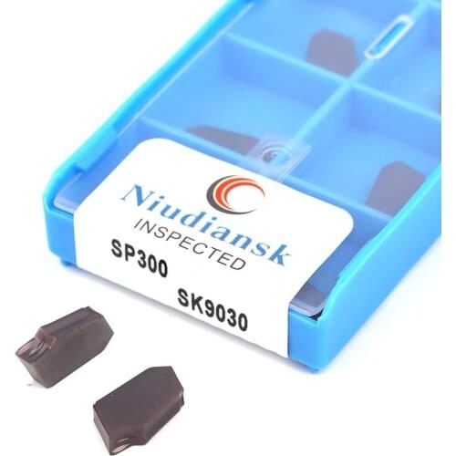 10pcs SP200 SK9030 SP300 SK9030 SP400 SK9030 Grooving tools CNC lathe slotting blade Turning blade carbide alloy Cutting inserts